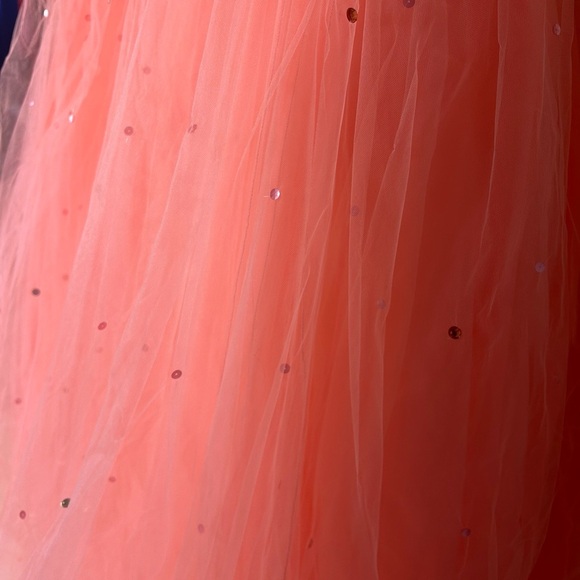 Mori Lee Pink Sweetheart Sleeveless Prom Gown - Picture 9 of 15